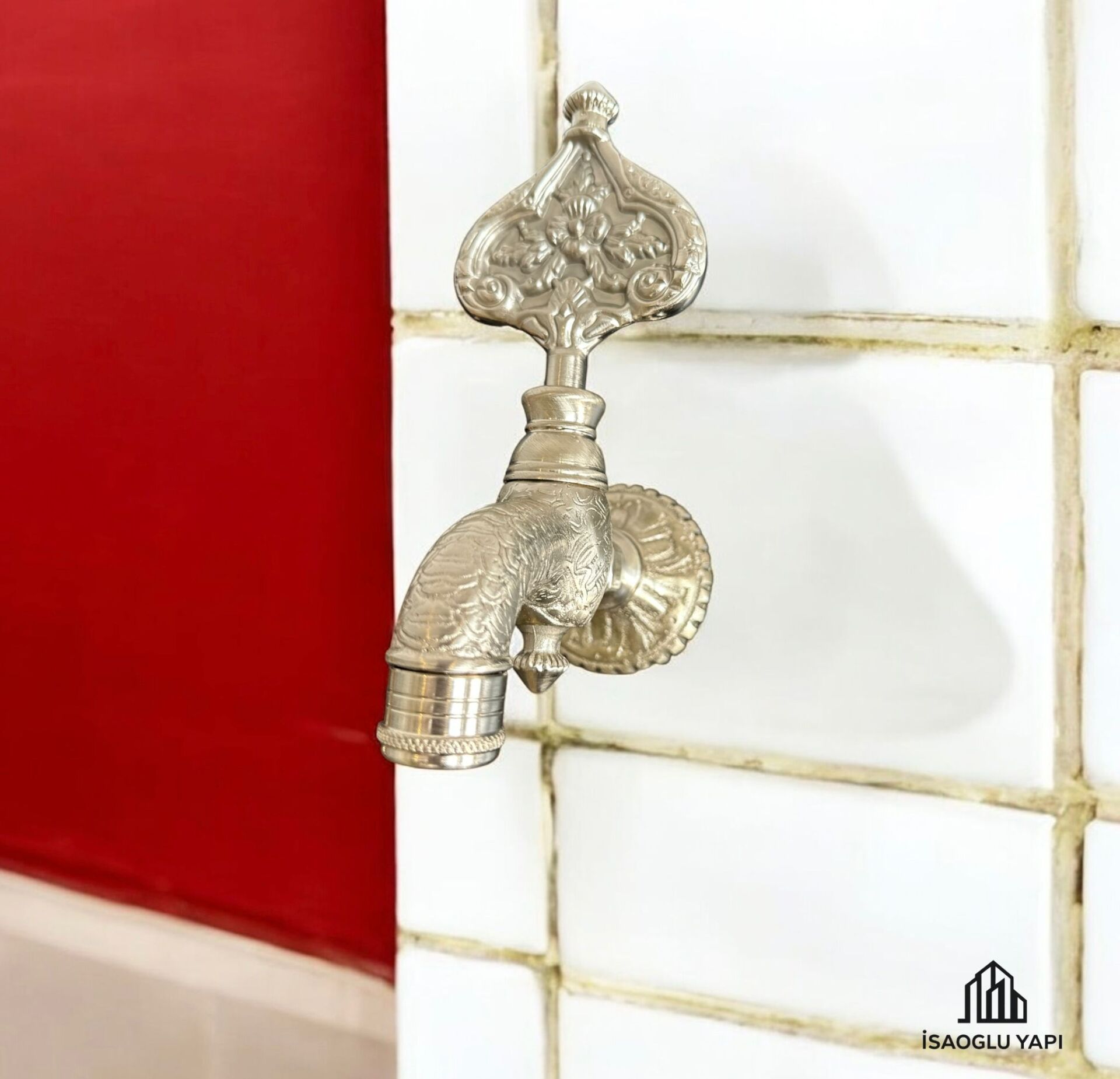 Kurna Musluğu Vintage Tasarım Krom Renk Özel Tasarım Hamam Kurna Musluğu