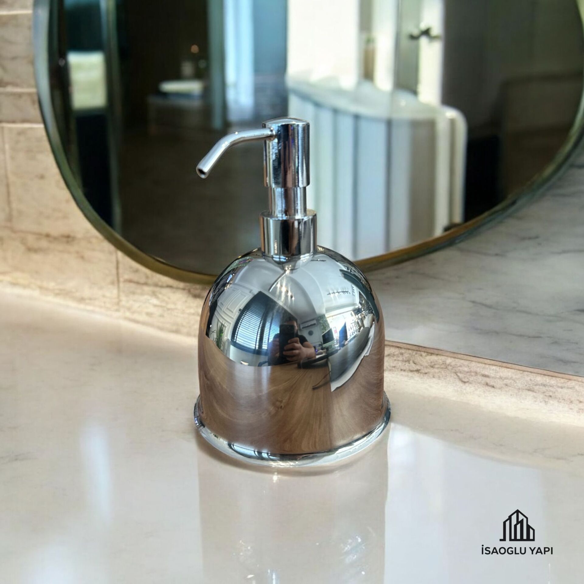 Sıvı Sabunluk Silver Gümüş Özel Seri Sabunluk Pirinç Malzeme