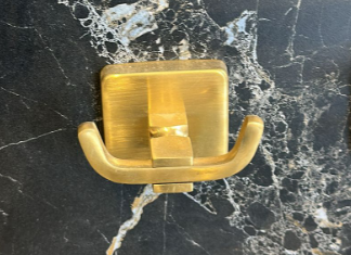 Mat Gold İkili Bornozluk Mat Gold İkili Askılık Banyo Havluluk Bornozluk