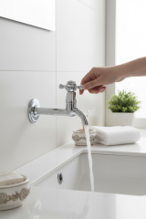 Krom Duvardan Musluk Bahçe ve Wc Uyumlu Retro Klasik Armatür Pirinç Malzeme