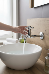 Krom Duvardan Musluk Bahçe ve Wc Uyumlu Retro Klasik Armatür Pirinç Malzeme