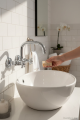 Duvardan Mutfak ve Banyo Bataryası Retro Klasik Tasarım Döner Borulu Armatür Krom Renk Pirinç Ürün