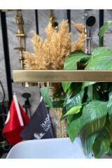 Mat Gold Arıtmalı Mutfak Bataryası Kare Modern Tasarım Arıtıcılı Evye Bataryası Mat Altın Armatür