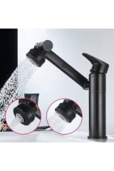 Çok Fonksiyonlu Robot Siyah Lavabo Bataryası