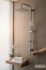 Duş Sistemi Tepe Yağmurlamlı Komple Metal Aksam Birinci Kalite Yağmurlamalı Büyük Tepe Duşu
