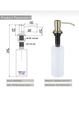 Antik Gold Sıvı Sabunluk Detarjanlık Antik Gold Evye Sabunluk