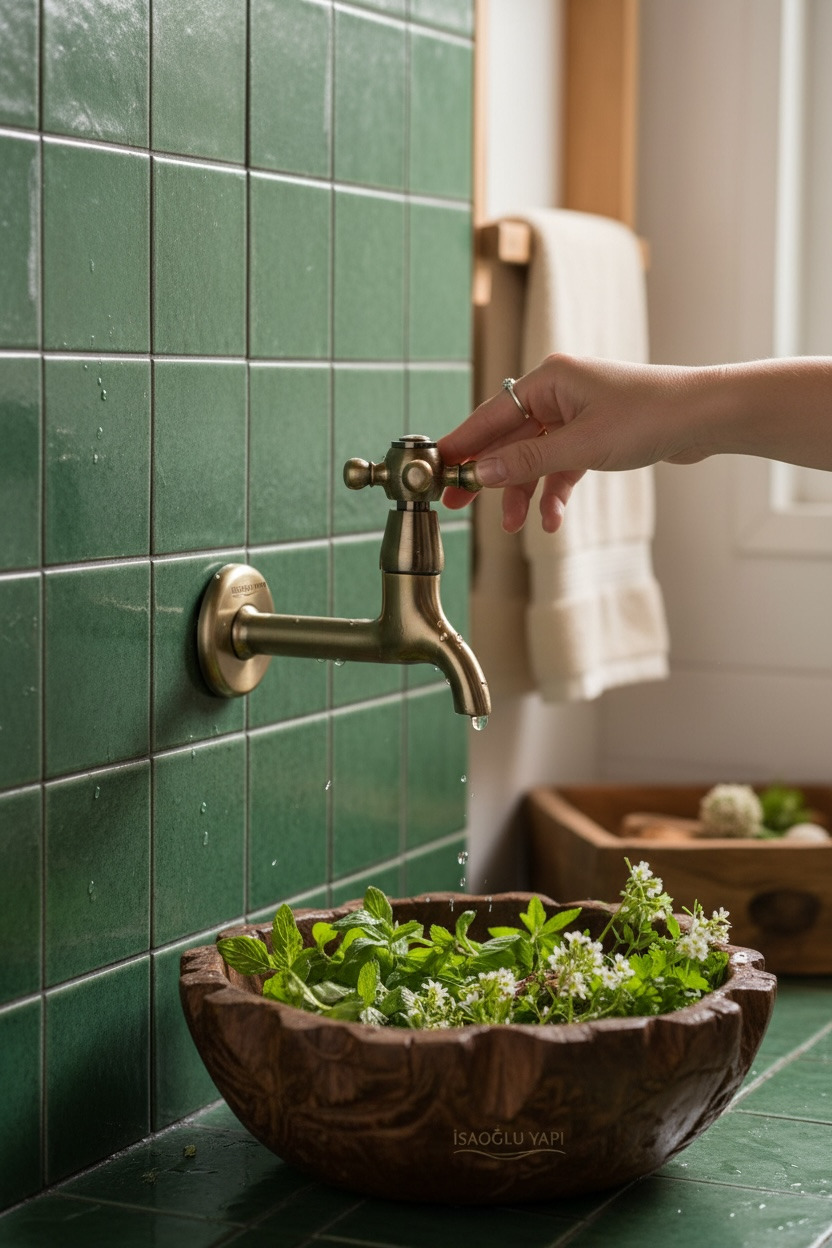 Eskitme Gold Musluk Duvardan Çıkışlı Bahçe Wc Balkon Uyumlu Retro Musluk Antik Eskitme