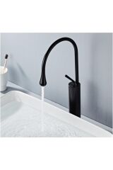 Banyo Evye Çanak Lavabo Bataryası Siyah Yeni Tasarım 5 Yıl Garantili