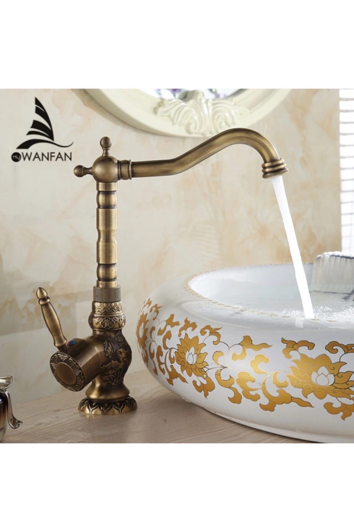 Banyo Lavabo Bataryası Antik Çanak Lavabo Uyumlu Uzun Model Yeni 5 Yıl Garantili
