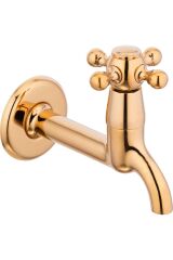 Gold Musluk Wc Musluğu Duvardan Gold Musluk Pirinç Gold Renk