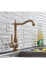 Mutfak Evye Banyo Lavabo Bataryası Antik Desenli 7 Yıl Garantili Ithal