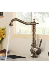 Mutfak Evye Banyo Lavabo Bataryası Antik Desenli 7 Yıl Garantili Ithal