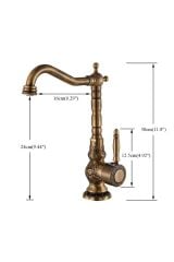 Mutfak Evye Banyo Lavabo Bataryası Antik Desenli 7 Yıl Garantili Ithal