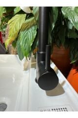 Siyah Mutfak Bataryası Siyah Arıtmalı Musluk 5 Yıl Garantili Evye Armatür