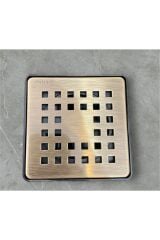 Antik Gold Banyo Yer Süzgeci 10*10 Banyo Gideri Antik Gold Renk Pirinç