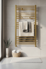 Gold Havlupan 50x70 Ebat Banyo Altın Havlupan Vanalar Dahil Set