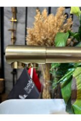 Mat Gold Arıtmalı Musluk Modern Tasarım Arıtmalı Armatür Mat Altın Batarya