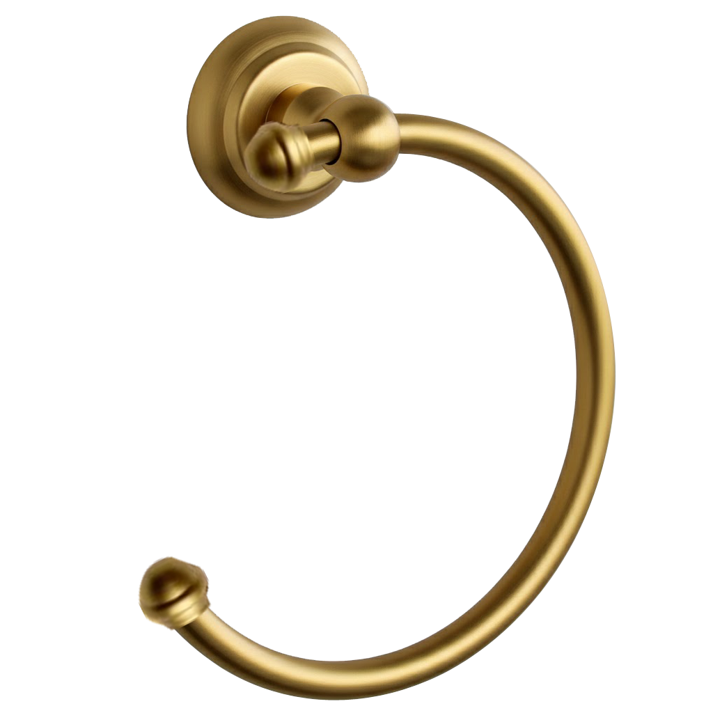 Mat Gold Vintage Banyo Havluluk Fırçalı Altın Paslanmaz Pirinç Malzeme Garantili