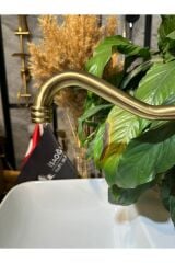 Mat Gold Mutfak Bataryası Zen Design Mat Altın Evye Armatür Vintage Gold