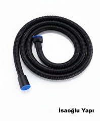 Siyah Duş Hortumu 150 Cm Esnek Duş Zinciri Esnek Duş Spirali Mat Siyah