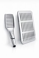 Tepe Yağmurlama Duş Başlığı ve El Telefonu Şelale Akış Fonksiyonlu Bütün Duş Setlerine Uygun İkili