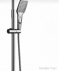 Tepe Yağmurlama Duş Başlığı ve El Telefonu Şelale Akış Fonksiyonlu Bütün Duş Setlerine Uygun İkili