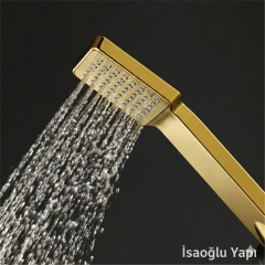 Gold Duş Telefonu Bütün Duş Setlerine Uyumlu Yoğun Su Akışlı Gold El Duşu
