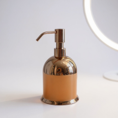 Bakır Sabunluk Rose Bakır Paslanmaz Sıvı Sabunluk Pirinç Materyal Bronz Tezgah Üstü Sabunluk
