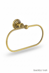 Eskitme Gold Havluluk Pirinç Materyal Paslanmaz Vintage Yuvarlak Havluluk Özel Tasarım