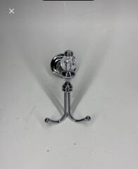 Banyo Bornozluk Kristalli Özel Tasarım Paslanmaz Pirinç Krom Renk Taşlı Havluluk