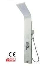 Beyaz Panel Duş Seti Masajlı Yağmurlama Sistemi Beyaz Banyo Duş Armatür Set