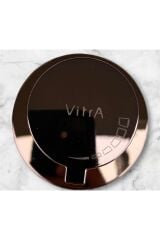 Bronz Gömme Rezervuar Butonu Bakır Kumanda Paneli Taharet Musluğu Komple Set Ankastre Valf  Sifon