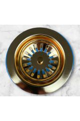 Gold Mutfak Gideri Çöp Toplama Özellikli Gold Süzgeç Premium Evye Gideri