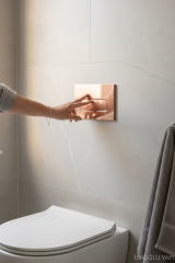 Bakır Gömme Rezervuar Butonu Bronz Asma Klozet Uyumlu Basma Butonu