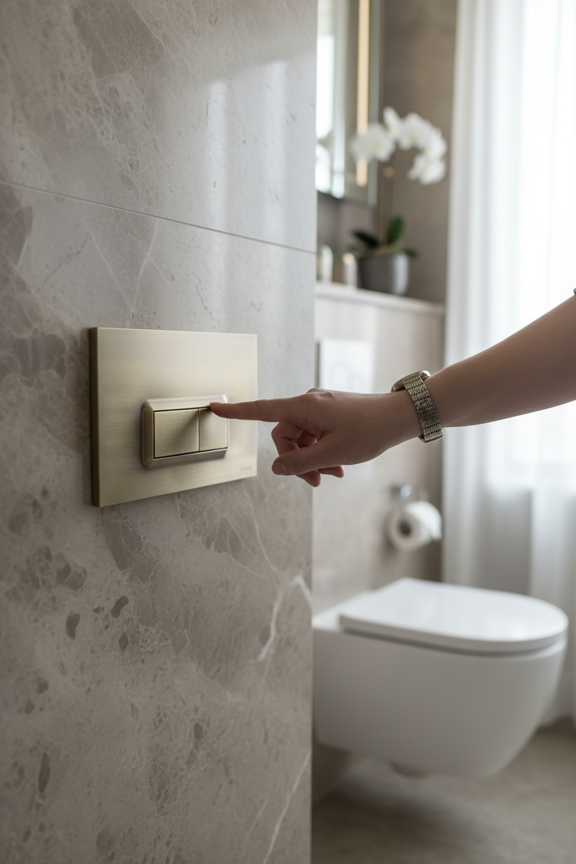 Antik Gold Rezervuar Butonu Asma Klozet Uyumlu Eskitme Gold Kumanda Paneli