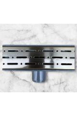 Antik Gold Duş Kanalı Lineer Banyo Duş Süzgeci Mat Gold Pirinç Duş Gideri 50 Cm