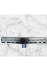 Antik Gold Duş Kanalı Lineer Banyo Duş Süzgeci Mat Gold Pirinç Duş Gideri 50 Cm