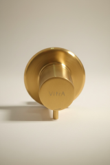 Mat Gold Ankastre Stop Walf Fırçalanmış Altın Asma Klozet Uyumlu Taharet Musluğu