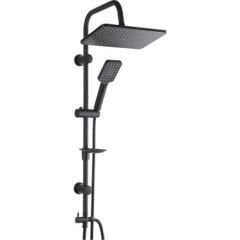 Siyah Dubai Duş Sistemi Tepe Yağmurlamalı Yoğun Akışlı Mat Siyah Duş Seti