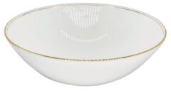 Elips Beyaz Seramik Lüks Lavabo Çanak 39X39X12