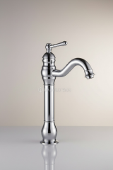 Krom Retro Çanak Lavabo Bataryası Vintage Gümüş Çanak Lavabo Uyumlu Banyo Armatür