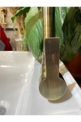 Antik Gold Lavabo Bataryası Kolay Abdest Tasarım Yüksek Lavabo Musluğu Leke Kireç Tutmayan Model