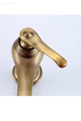Antik Gold Banyo Bataryası Antik Gold Eskitme Lavabo Musluğu Vintage Armatür
