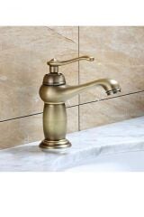 Antik Gold Banyo Bataryası Antik Gold Eskitme Lavabo Musluğu Vintage Armatür