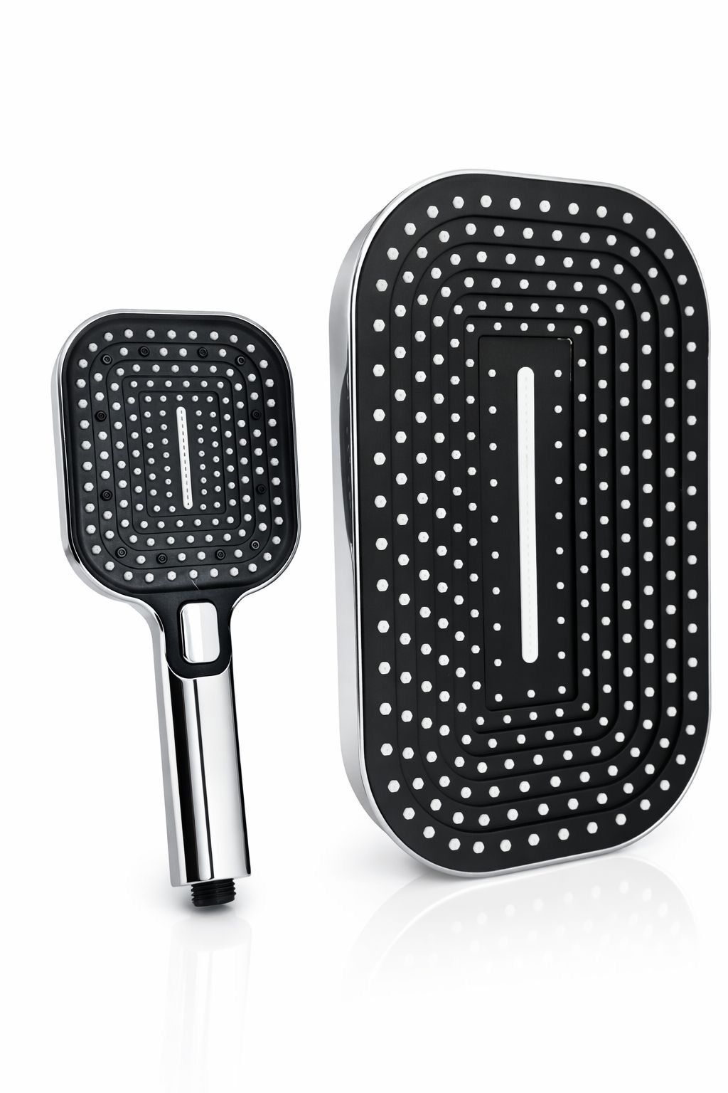 Tepe Duş Başlığı ve Yoğun Tazzik Ayarlı El Duşu Seti Bütün Duş Setlerine Uygun Dayanıklı Duş Başlığı