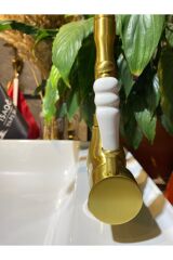 Mat Gold Mutfak Bataryası Mat Gold Evye Musluğu Özel Tasarım Vintage Armatür Mat Altın