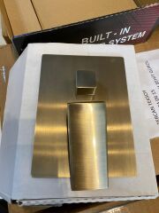 Antik Gold Ankastre Duş Sistemi Pirin