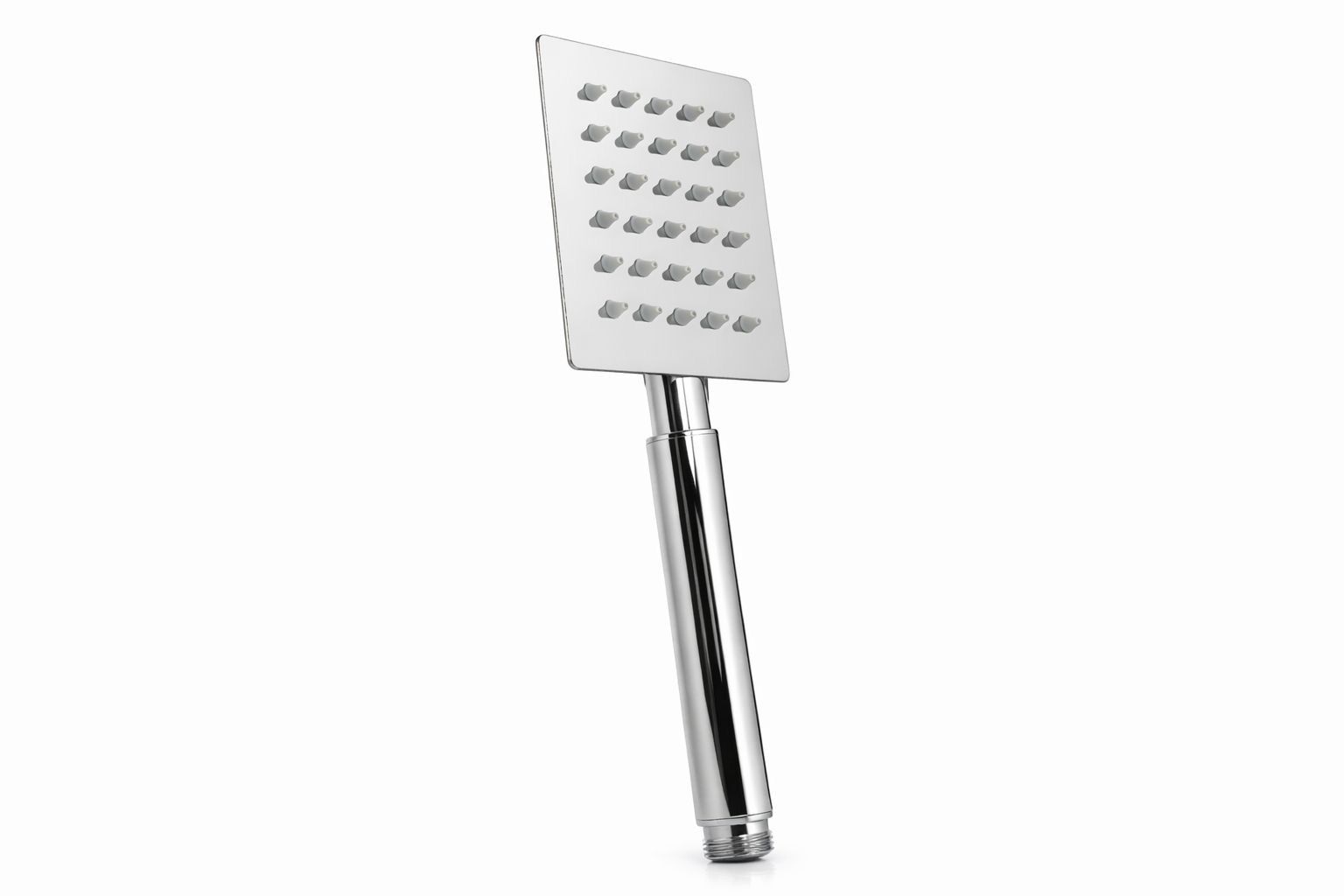 Kare Duş Başlığı Metal Materyal Bütün Duş Setlerine Uygun Kare Gümüş Renk