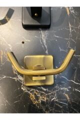 Antik Gold Bornozluk Eskitme Askılık Pirinç Premium Paslanmaz Banyo Askılık