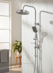 Duş Sistemi Tepe Yağmurlamalı Büyük Duş Seti Tazzikleme Basınç Ayarlı Yoğun Akış Modern Tasarım